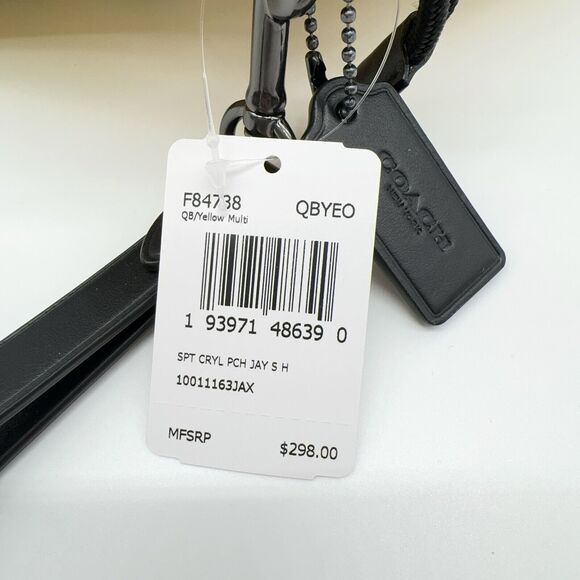 Coach F84738 Carryall Pouch With Horse And Carriage Print Jay Shells NWT $298 - Picture 6 of 9